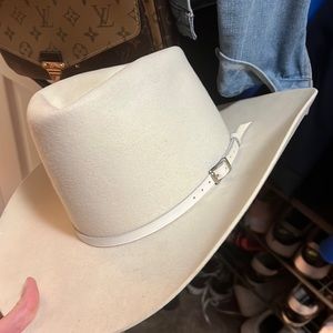 Stetson cream felt cowboy hat 6 7/8